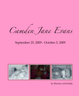 Camden Jane Evans September 25, 2009 - October 5, 2009 book cover