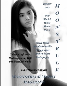 TOP Black & White Photos Vol. 2 Moonstruck Model Magazine January 2017 book cover