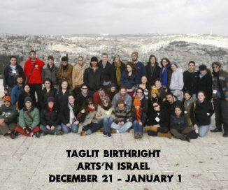 Taglit Birthright Arts'N Israel December 21 - January 1 book cover