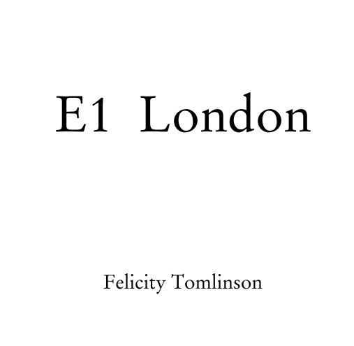 E1  London nach Felicity Tomlinson anzeigen