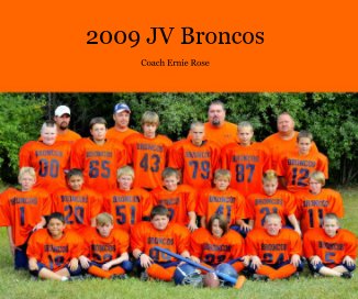 2009 JV Broncos book cover