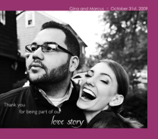 Marcus and Gina's Guestbook book cover