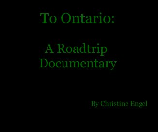 To Ontario book cover