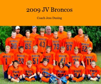 2009 JV Broncos book cover