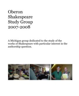 Oberon Shakespeare Study Group 2007-2008 book cover