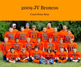 2009 JV Broncos book cover