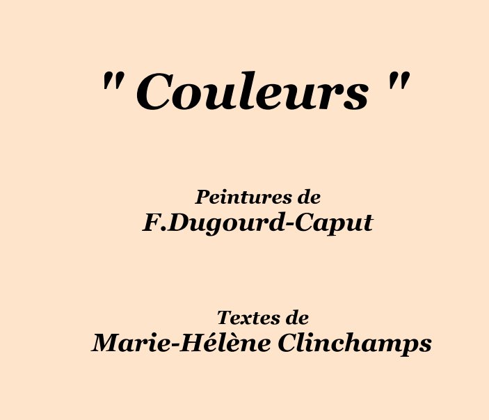 Ver Couleurs por Dugourd-Caput, M-H Clinchamps
