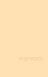 stop words. book cover