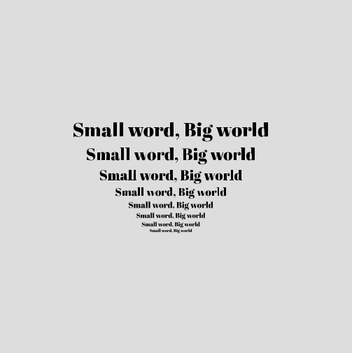 View Small word, Big world by Sarah M. Valls Lozano