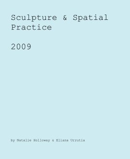 Sculpture & Spatial Practice 2009 book cover