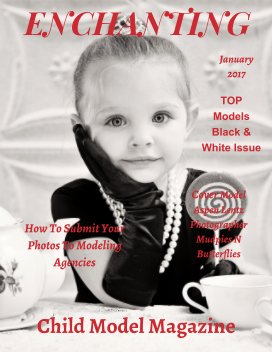 TOP Models Black & White Issue Child Model Magazine January 2017 book cover