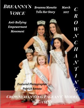 March Crownchanting Anti-Bullying Featured Photographer Patrick Anness Pageant Model Magazine March 2017 book cover