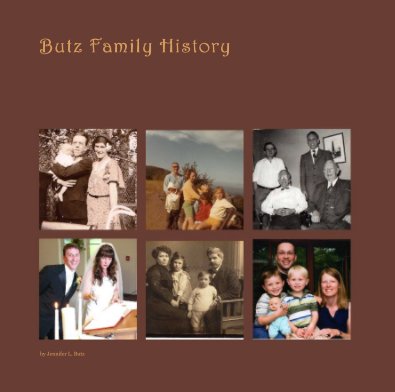 Butz Family History book cover