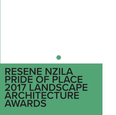 Resene NZILA Pride of Place 2017 Landscape Architecture Awards 30cm book cover