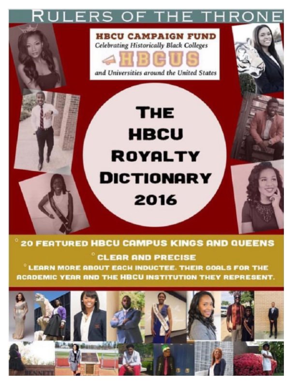 View 2016 HBCU Royalty Dictionary by HBCU Campaign Fund Organization