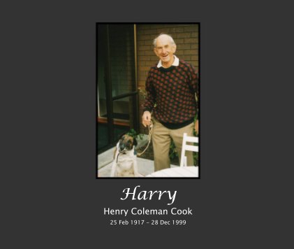 Harry Henry Coleman Cook 25 Feb 1917 - 28 Dec 1999 book cover