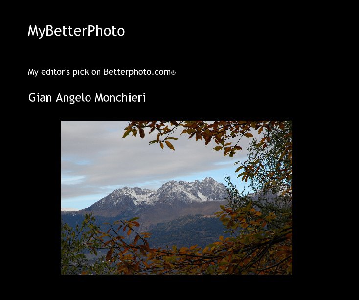 View MyBetterPhoto by Gian Angelo Monchieri