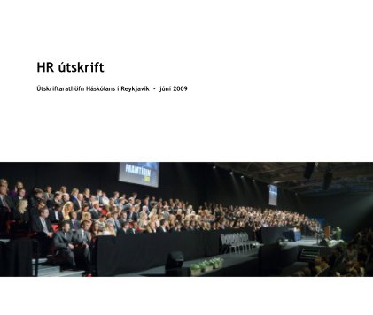 HR útskrift - júní 2009 book cover
