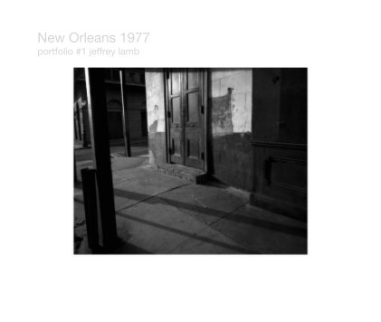 New Orleans 1977 portfolio #1 book cover