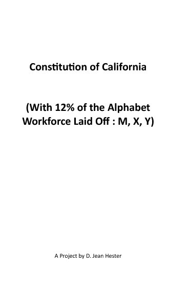 Visualizza Constitution of California di D. Jean Hester