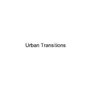 Urban Transitions book cover