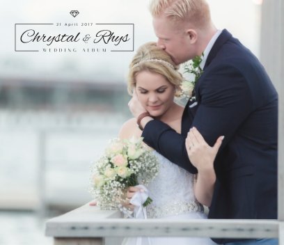 Chrystal and Rhys' wedding album book cover