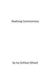 Realising Commonness book cover