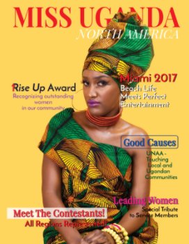 Miss Uganda North America 2017 Contestants Magazine book cover