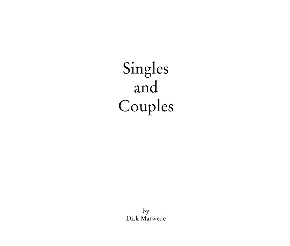 Singles  and  Couples nach Dirk Marwede anzeigen