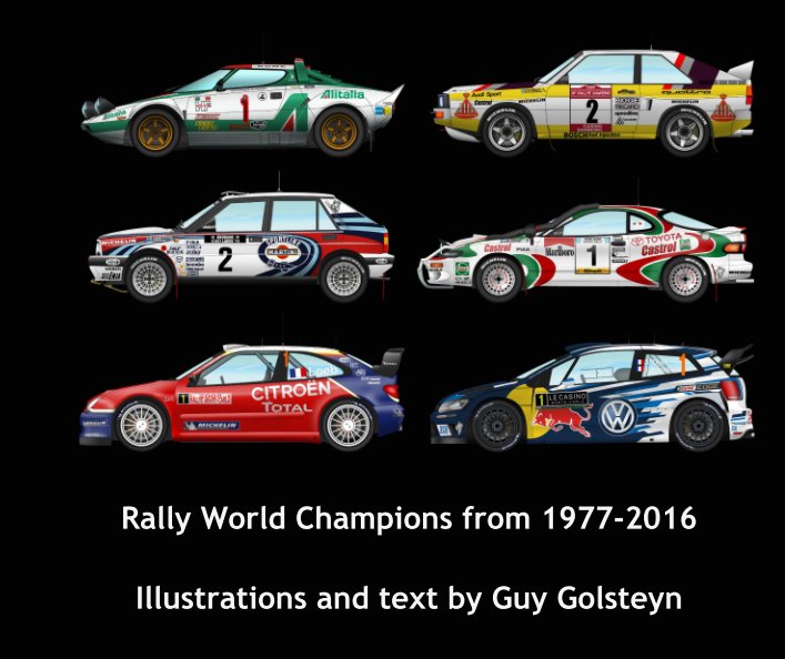 Bekijk Rally World Champions from 1977-2016 op Illustrations and text by Guy Golsteyn