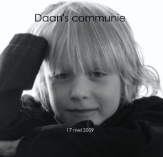 Daan's communie book cover