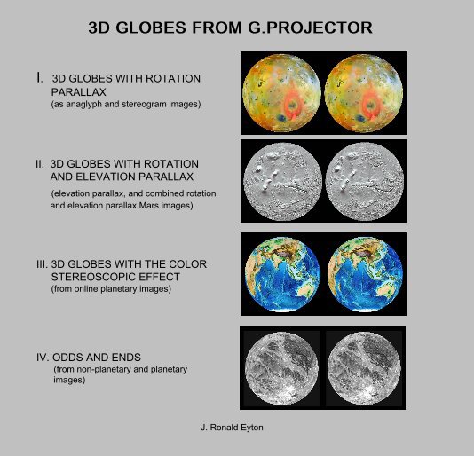 View 3D Globes from G-Projector by J. Ronald Eyton