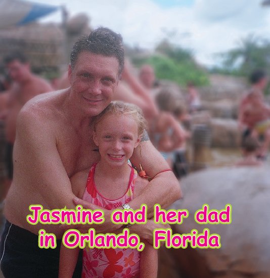 View Jasmine and her dad in Orlando, Florida by Daneel Merrill