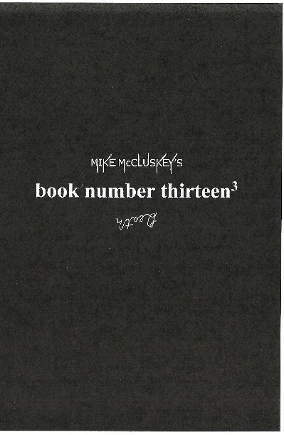 Ver Book number thirteen³ por Mike McCluskey