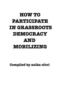 How to Participate in Grassroots Democracy and Mobilizing book cover