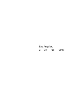 Los Angeles 3 - 31 08 2017 book cover