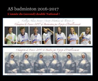 AS badminton 2016-2017 book cover