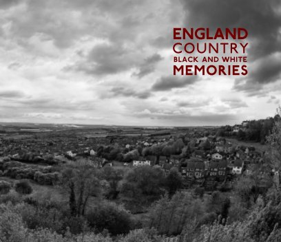 England Country black and white memories book cover