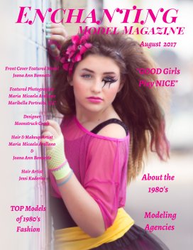 Back to the 1980's August TOP Models 2017 Enchanting Model Magazine book cover