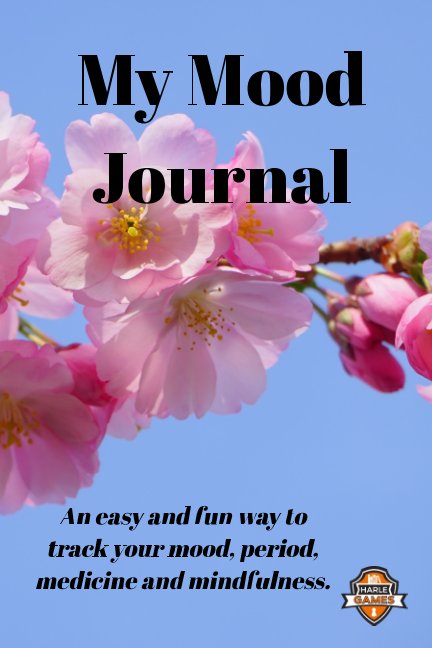 View My Mood Journal, Sakura BW (6 Months) by Simon Palmer, Harle Games