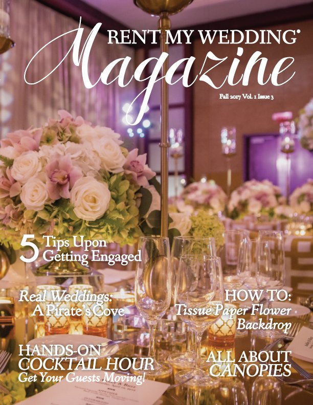 Bekijk RENT MY WEDDING Magazine - Fall 2017 op Rent My Wedding