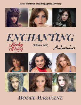 Ambassadors, Lucky Seven & Top Models October 2017 Enchanting Model Magazine book cover