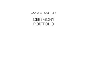 Ceremony Portfolio book cover