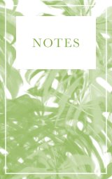 Notes Greenery/Monstera book cover