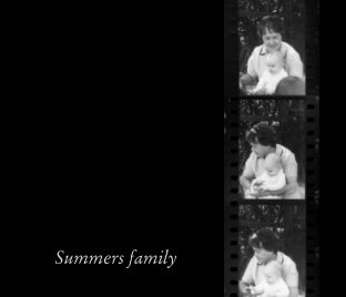 Summers Family childhood photos book cover
