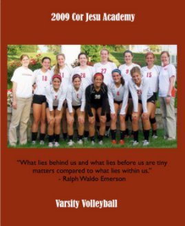 2009 Cor Jesu Varsity Volleyball book cover