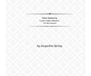Haiku SeasoningA years haiku reflections-Of a life's seasons. book cover
