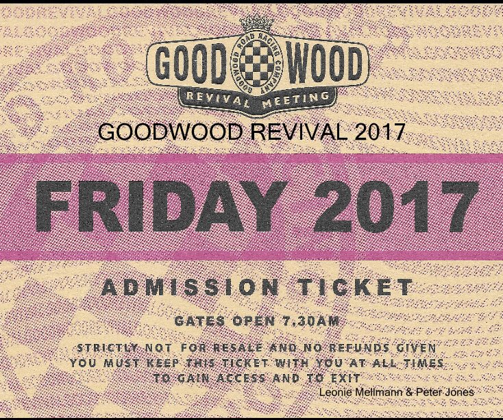 View GOODWOOD REVIVAL 2017 by Leonie Mellmann & Peter Jones