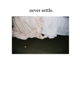 never settle. book cover