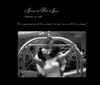 Jessica &Alek Jones September 20, 2009 book cover